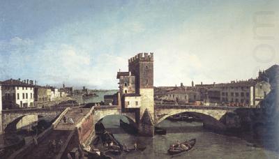 Bernardo Bellotoo View of the Ponte delle Navi,Verona (nn03)